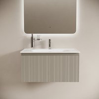 Тумба подвесная SANCOS Code 785х453х400, c одним ящиком оснащенным доводчиками, цвет серая платина , арт. CD80GP — фото 2, Комоды и тумбы для ванной комнаты