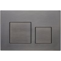 Кнопка смыва Veconi FLUSH V4, FLV4-GM, 240х162х10, пластик, оружейная сталь — фото 1, Кнопки смыва