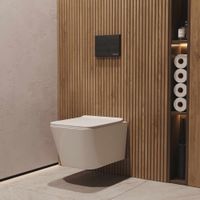 Унитаз подвесной BERGES Sigma Rimless 52 см, сиденье дюропласт, микролифт, быстросьем арт-082254 — фото 6, Подвесные унитазы