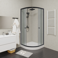 Ограждение VIVA90B N душевое Ceruttispa без поддона (90x90x195) — фото 337, Прямоугольные душевые уголки