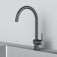 F8F07022 Func, смеситель для кухни с С-изливом, черный — фото 4, Смесители для кухни