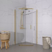 ДШ "Дека-Голд", 100х100, пятиуг., (2 места) арт-Щ0000073928 — фото 3, Душевые уголки трапеция