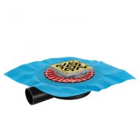 Трап BERGES водосток ZENTRUM Antik 100х100, бронза, выпуск D50 H65 боковой арт-094364 — фото 6, Трапы для душа