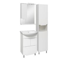 Шкаф-пенал напольный VIKTORIA 40 с корзиной /правый/ AQUA DE MARCO 3040CVIC/R — фото 5, Шкафы для ванной