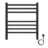 Полотенцесушитель электрический AZARIO ANCONA 500/600 квадрат, 7 секций, диммер справа, черный арт-AZ71856B — фото 1, Электрические полотенцесушители