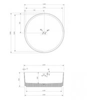 Ванна из искусственного камня ABBER Stein AS9679Blau голубая — фото 9, Ванны из искусственного камня