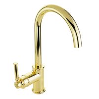 CUCINA ERMITAGE MINI См-ль д/кухни моноком., ручка сбоку латунь, золото 31484 — фото 2, Смесители для кухни