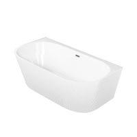 Ванна пристенная Grossman Cristal (170х80х58) цвет белый матовый,1 место арт-GR-17071M — фото 1, Акриловые ванны