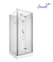 Кабина BELLA90T душевая без крыши Ceruttispa (90x90x215-225) — фото 3, Душевые кабины