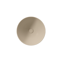 раковина накладная PURA Ø42 без перелива бежевый матовый арт-885108 — фото 1, Раковины накладные