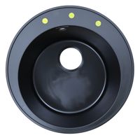 Кухонная мойка AZARIO Sivas 480х480х197 кварцевая, круглая, сифон в комплекте, цвет Черный арт-CS00097657 — фото 7, Кухонные мойки