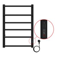 Товар: Полотенцесушитель электрический AZARIO MILAN 400/600 6 секций, диммер справа, черный арт-AZ90846B - фото 3 Полотенцесушитель электрический AZARIO MILAN 400/600 6 секций, диммер справа, черный арт-AZ90846B — фото 3, Электрические полотенцесушители