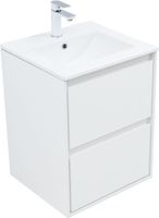 Тумба с раковиной Aquanet Милан 50 цв. белый глянец арт-00340151 — фото 8, Тумбы с раковиной