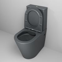 Унитаз напольный Grossman Color (620х365х810) безободковый,серый матовый с тонкой крышкой,микролифт,2 места арт-GR-4480GMS — фото 3, Напольные унитазы