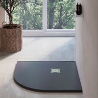 Товар: Душевой поддон полукруглый RGW ST/R-G 900x900, графит, каменный, арт-16153099-02 - фото 4 Душевой поддон полукруглый RGW ST/R-G 900x900, графит, каменный, арт-16153099-02 — фото 4, Душевые поддоны из искусственного камня