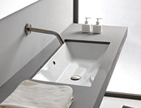 Товар: Раковина Scarabeo TEOREMA 2.0 встраиваемая снизу с переливом без отверстий цвет белый арт-5135 - фото 2 Раковина Scarabeo TEOREMA 2.0 встраиваемая снизу с переливом без отверстий цвет белый арт-5135 — фото 2, Раковины встраиваемые снизу