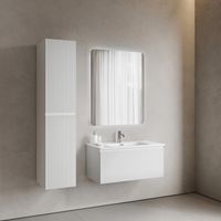 Тумба подвесная SANCOS Snob R 1.0 890х445х406, c одним ящиком оснащенным доводчиками, Bianco , арт.SNR1.090W — фото 6, Тумбы под раковину