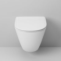 Унитаз подвесной Grossman (560х360х350) безободковый,белый с тонкой крышкой,микролифт,1 место арт-GR-4411S — фото 2, Подвесные унитазы