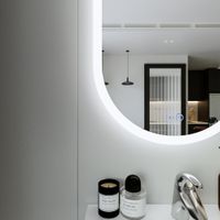 Зеркало Бриклаер Вега 55 овал, голосовое управление, сенсор на зеркале, подогрев 4627125415715 — фото 5, Зеркала в ванную комнату