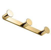 Крючок COLOMBO DESIGN MINI CD117.OM тройной цвет золото матовое — фото 1, Крючки для полотенец