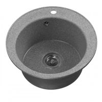 Мойка кухонная ШЕЛЛИ 50, круглая, серый 1A734732SS230 — фото 3, Кухонные мойки