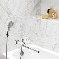 Смеситель для ванны с длинным изливом BRIZ, BRI20-320 — фото 1, Смеситель для ванны