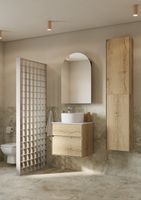 Зеркальный шкаф САНТА-БАРБАРА 60, левый, графит 1A286402CB82L — фото 5, Зеркальные шкафы в ванную