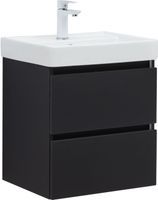 Тумба под раковину Aquanet Вега 2.0 50 черный арт-00337952 — фото 1, Тумбы под раковину