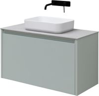 Тумба под раковину Allen Brau Fantasy 100 1.11004.PWM папирус матовый — фото 2, Тумбы под раковину