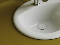 Раковина встраиваемая сверху CERAMICANOVA Sun овальная с переливом 515x455x200 мм цвет белый арт. арт-CN6080 — фото 6, Раковины встраиваемые сверху