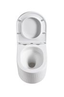 Унитаз подвесной Grossman (495*360*363) безободковый, белый с тонкой крышкой,микролифт,смыв торнадо,1 место арт-GR-4408SQ — фото 4, Подвесные унитазы