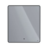 Зеркало Lemark MIOBLACK 70х80 см с интерьерной подсветкой, с подогревом арт-LM70ZM-black — фото 2, Зеркала в ванную комнату