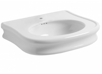 Раковина SIMAS LANTE подвесная или на тумбу с одним отверстием цвет белый LA11 — фото 1, Раковины подвесные