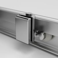 Душевое ограждение Func Square Slide 120х80, мат хром, прозрачное арт-W84G-403-12080-MT — фото 5, Прямоугольные душевые уголки