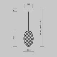 Товар: Подвесной светильник Maytoni MOD397PL-L14B3K - фото 8 Подвесной светильник Maytoni MOD397PL-L14B3K — фото 8, Подвесные светильники