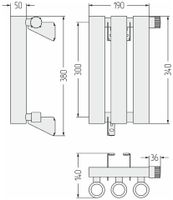 Отопительный радиатор Сунержа Кумир-0 EU50 правый 300х190 3 секции Шампань арт-020-0351-3003 — фото 5, Радиаторы отопления