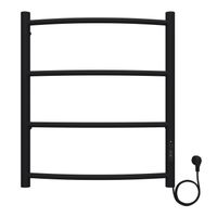 Полотенцесушитель электрический AZARIO VERONA 500/600 4 секции, диммер справа, черный арт-AZ04856B — фото 1, Электрические полотенцесушители