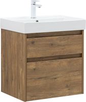 Тумба с раковиной Aquanet Nova Lite 2.0 60 2 ящ. цв. дуб рустикальный 00348189 — фото 12, Тумбы с раковиной