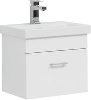 Тумба под раковину Aquanet Нота 50 (Moduo Slim) белый арт-00246955 — фото 1, Тумбы под раковину