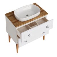 Комплект мебели для ванной Каталина 80 "White" 120971 — фото 6, Готовые комплекты для ванной комнаты