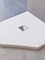 Душевой поддон трапеция RGW ST/T-W 100x100, белый, каменный, арт-16155100-01 — фото 7, Душевые поддоны из искусственного камня