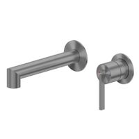 Смеситель ABBER Perfekte 316 скрытый монтаж для раковины, оружейная сталь брашированная арт-AF8A12BGG — фото 1, Смесители для раковины