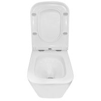 Сет: Инсталляция для подвесного унитаза AZARIO NEW 3/6л + Унитаз Azario Teramo, подвесной, безободковый, смыв "Скрытое Торнадо", сиденье микролифт + Клавиша смыва, оружейная сталь арт-AZ-501A+AZ-0052-UQ3+AZ-003.08 — фото 7, Комплекты унитаз + инсталляция