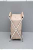 Корзина для белья Allen Brau Priority сталь/бежевый 00312047 — фото 1, Корзины для белья