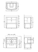 Товар: Тумба SIMAS LANTE напольная цвет белый LAM90 - фото 2 Тумба SIMAS LANTE напольная цвет белый LAM90 — фото 2, Тумбы под раковину