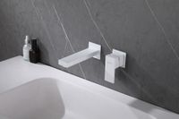 Смеситель ABBER Daheim AF8212W для раковины скрытого монтажа, белый матовый — фото 2, Смесители для раковины