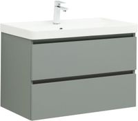 Товар: Тумба с раковиной Aquanet Вега 2.0 80 2 ящ. цв.мисти грин (раковина Ирис) 00344749 - фото 2 Тумба с раковиной Aquanet Вега 2.0 80 2 ящ. цв.мисти грин (раковина Ирис) 00344749 — фото 2, Тумбы с раковиной