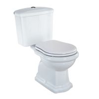 BELLA Комплект унитаз моноблок выпуск в пол, бачок с кнопкой хром, белый (БЕЗ КРЫШКИ) 30315 — фото 1, Напольные унитазы