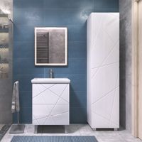 Товар: Тумба под раковину VIGO Geometry 60 напольная белый арт-015 - фото 5 Тумба под раковину VIGO Geometry 60 напольная белый арт-015 — фото 5, Тумбы под раковину