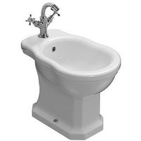 Биде GLOBO PAESTUM Напольное приставное с одним отверстием цвет белый PA009BI — фото 1, Биде напольные